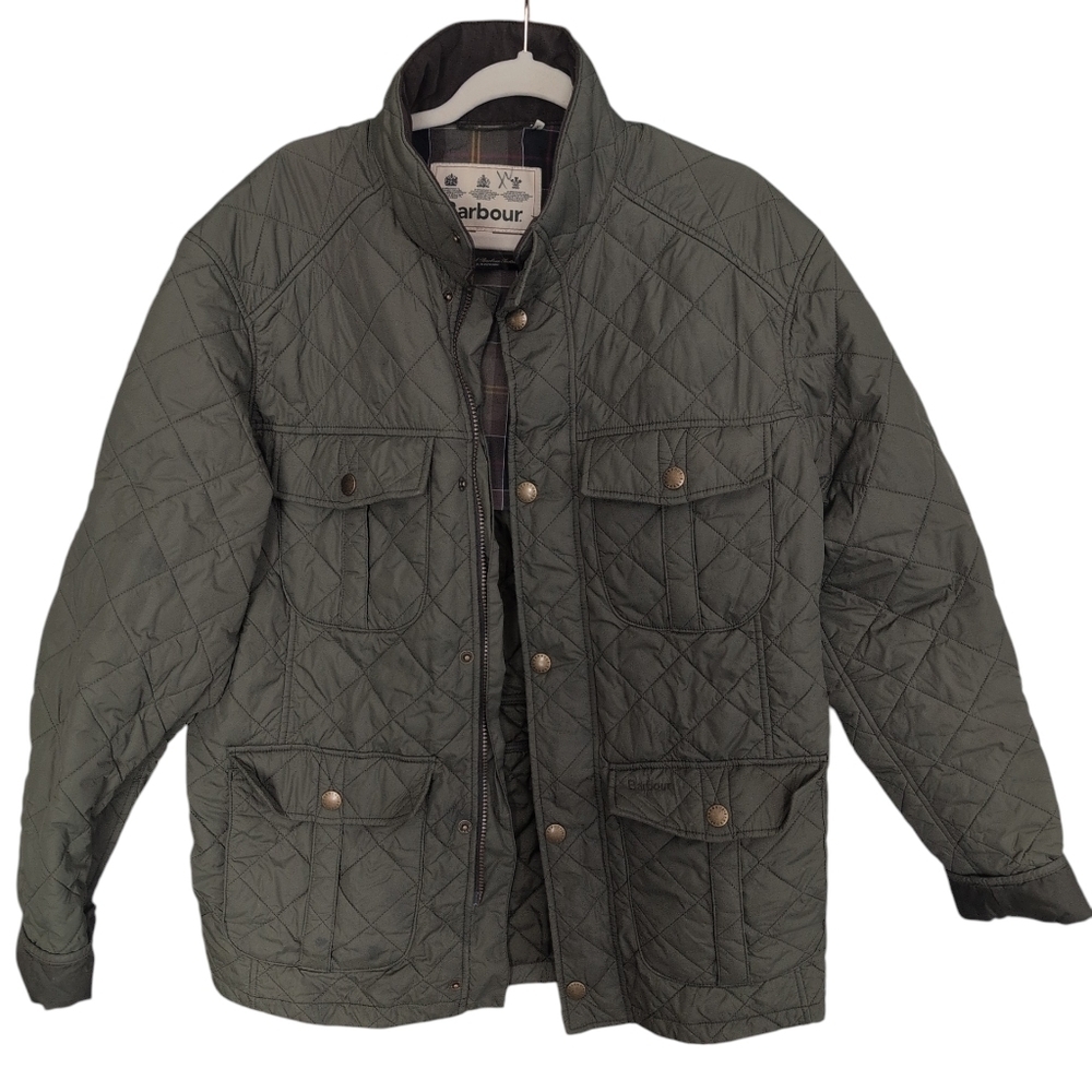 Barbour Men's The Shorelark Quilted Field Jacket in Olive